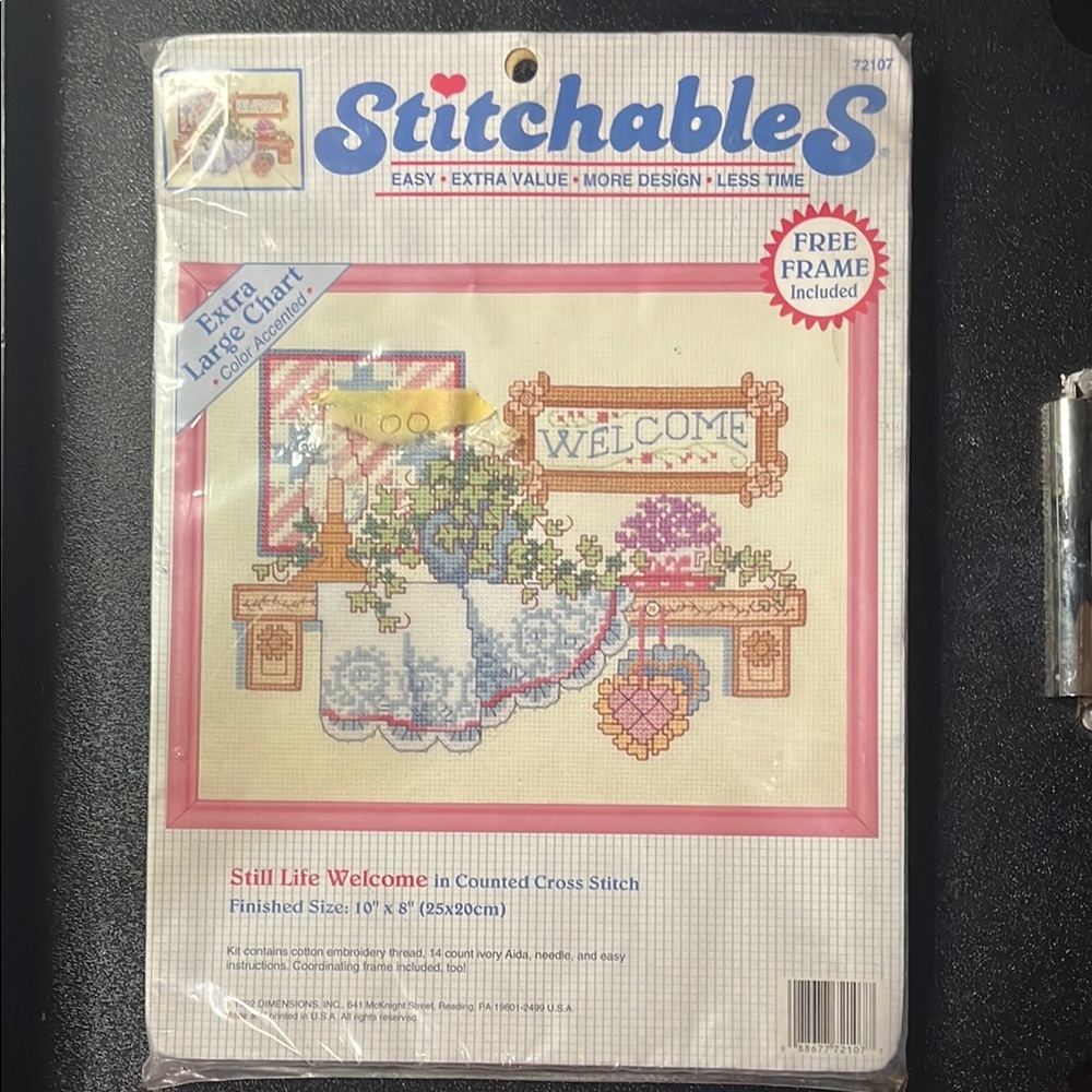 Still Life Welcome Cross Stitch Kit